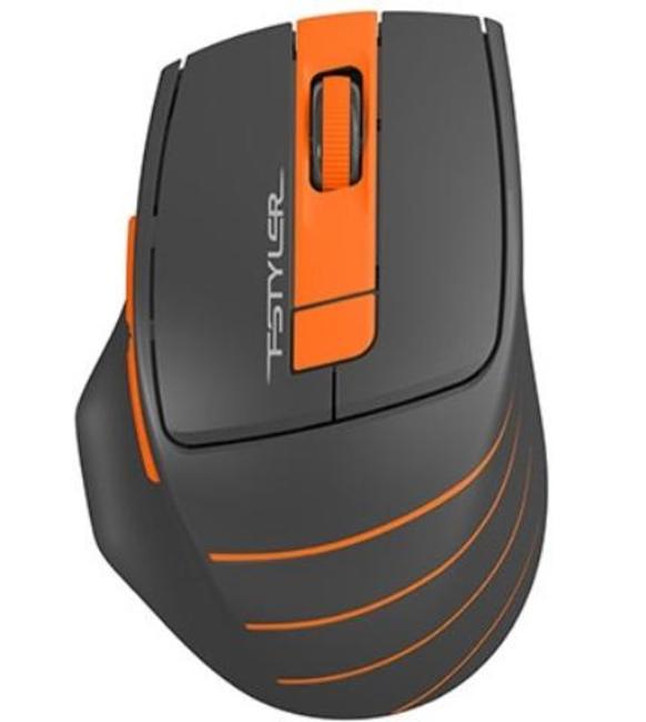 

Мышь Wireless A4Tech FG30 ORANGE серо-оранжевая, 2000dpi, USB, FG30 ORANGE
