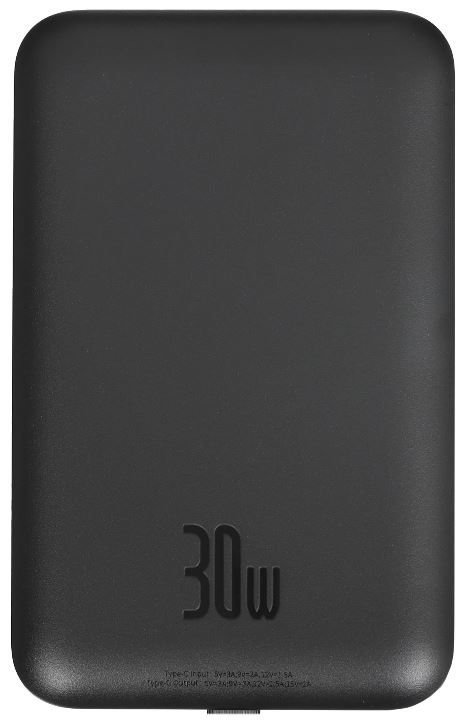 

Аккумулятор внешний портативный Baseus Magnetic Mini Wireless Fast Charge Power Bank Type-C Edition 10000mAh 30W Cluster Black, Magnetic Mini