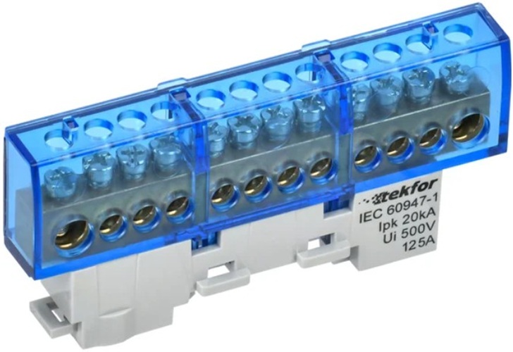 

Шина N "ноль" IEK TF-NN20-12-KL-K07 TEKFOR изолированная на универсальном держателе 8х12-12-С, TF-NN20-12-KL-K07