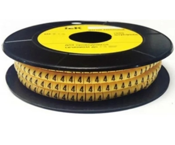 

Маркер на кабель IEK UMK30-6 МК3- 6мм символ "6" (350шт/упак), UMK30-6