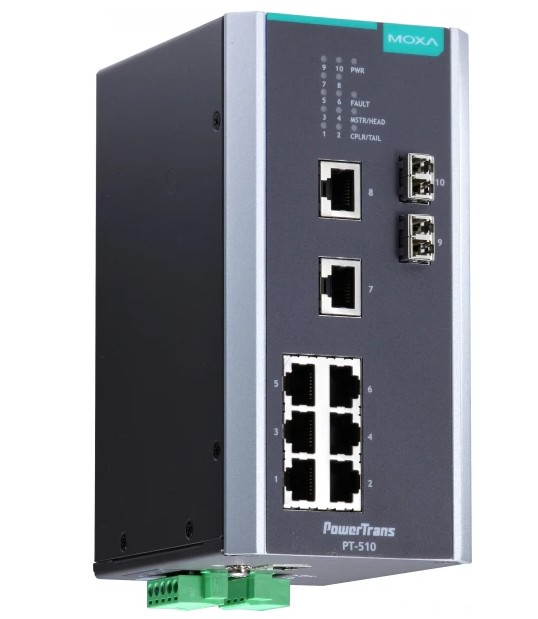 

Коммутатор управляемый MOXA PT-510-MM-LC-48 DIN-Rail switch, 8 x 10/100BaseT(X), 2 x 100BaseFX MM, LC connectors, 1 power su, PT-510-MM-LC-48