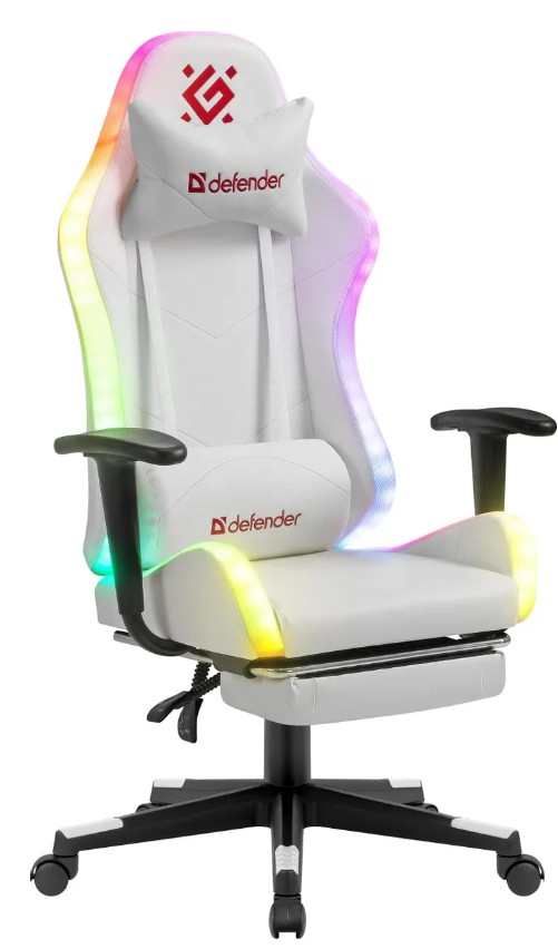 

Кресло игровое Defender WATCHER Defender 64336 белый, подсветка, полиуретан, WATCHER