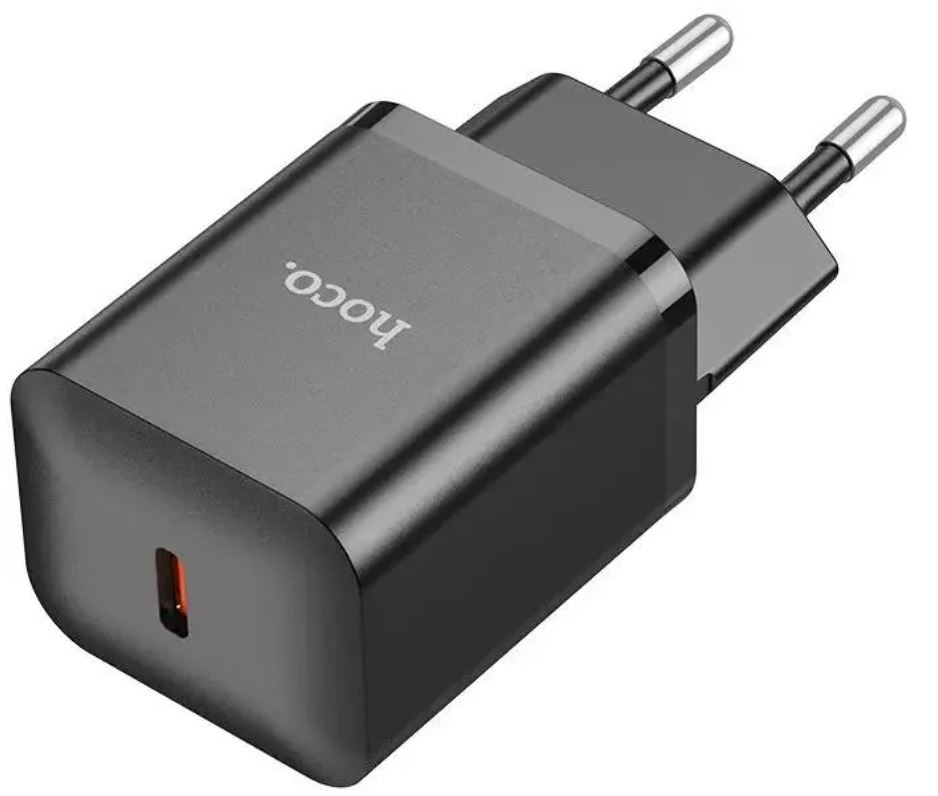 

Зарядное устройство сетевое Hoco N27 20W 3A+2.22A+1.67A (PD+QC+AFC) USB-C универсальное черный, N27