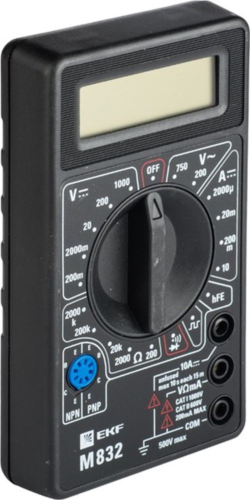 

Мультиметр EKF In-180701-bm832 цифровой M832 Master, In-180701-bm832