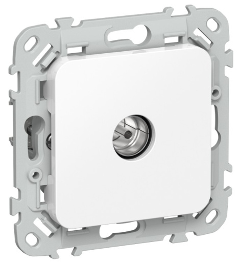 Изображение товара IEK FI-A13-O-K01 розетка телевизионная оконечная серия FLITE белая