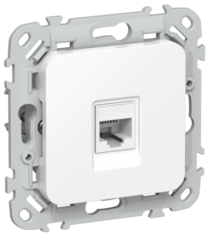 

Розетка компьютерная IEK FI-K12-1-K01 FLITE RJ45 категория 5Е UTP РК5е-1-0-ФлБ белый, FI-K12-1-K01