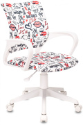 фото Кресло детское  Бюрократ BUROKIDS 1 W-REDLIPS