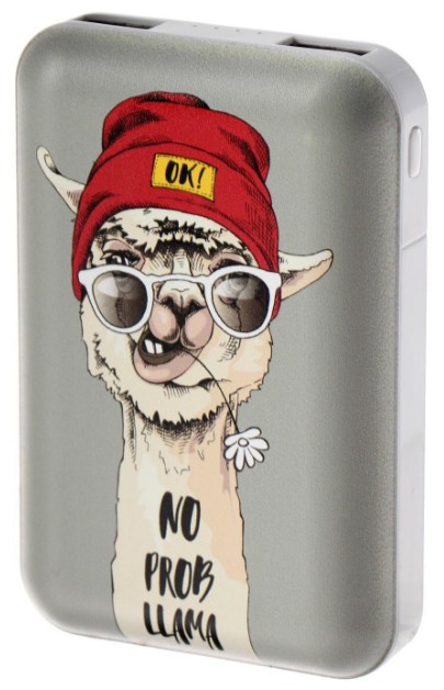 

Аккумулятор внешний портативный Ritmix RPB-10007 Lama 10000 мАч, Li-Pol, 2*USB A, тип дисплея LED, защита от К.З., перегрузки, перегрева (80000561), RPB-10007 Lama