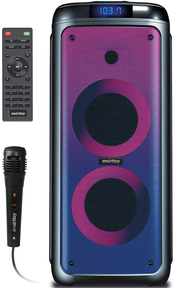 

Портативная акустика SmartBuy SBS-5550 напольная VALKYR 2, 60Вт, Bluetooth, MP3, FM-радио, микрофон, пульт ДУ (1/1), SBS-5550