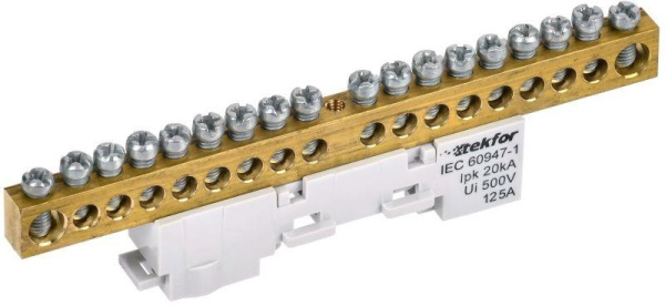 Изображение товара Шина L фаза IEK TF-NN20-18-DL-K03 для соединения проводников