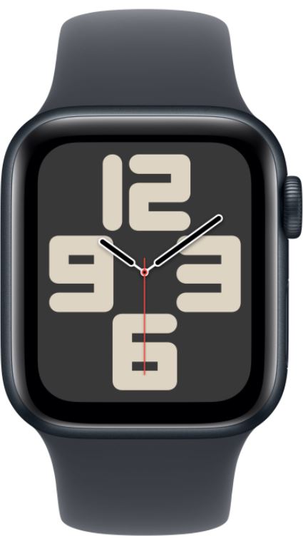 

Часы Apple Watch SE GPS 40mm MXE93 Midnight Aluminium Case with Midnight Sport Band - M/L, Watch SE GPS 40mm