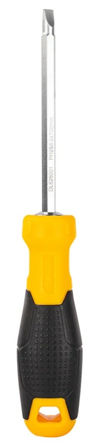 

Отвертка Deli DL626001 двухсторонняя PH2+SL6x100мм, сталь Cr-V, общая длина 210 мм, длина хвостовика 100 мм, диаметр хвостовика 6,3мм, DL626001