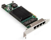 фото Сетевой адаптер Exegate EXE-I350-T4V2-PoE