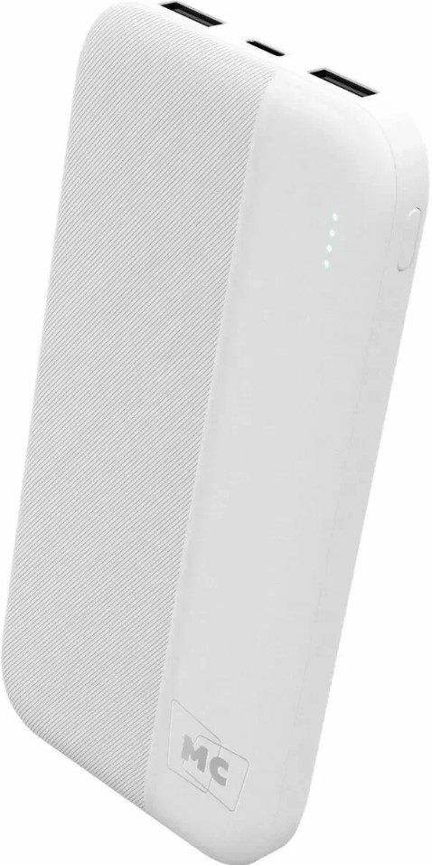 

Аккумулятор внешний More Choice PB25-10/РВ25-10 РВ25-10 White 10000mAh 2USB+Type-C+1micro-USB 2.0A LED-индикатор White, PB25-10