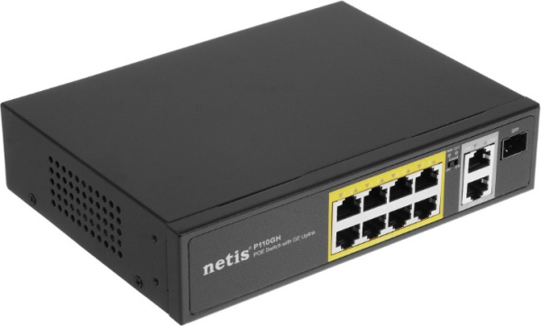 Изображение товара Коммутатор Netis ST110GHPDI-2G-130 для стабильных компьютерных сетей