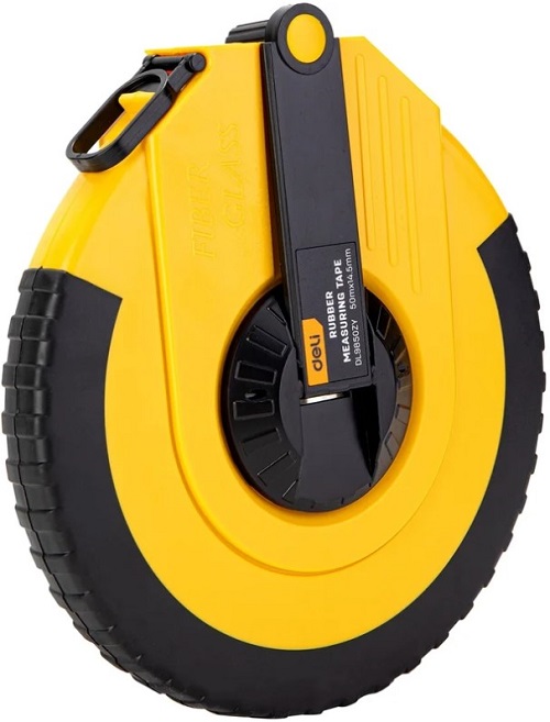 

Лента Deli DL9850ZY мерная 50м x 14.5мм, ударопрочный корпус, полотно из стекловолокна и ПВХ, DL9850ZY