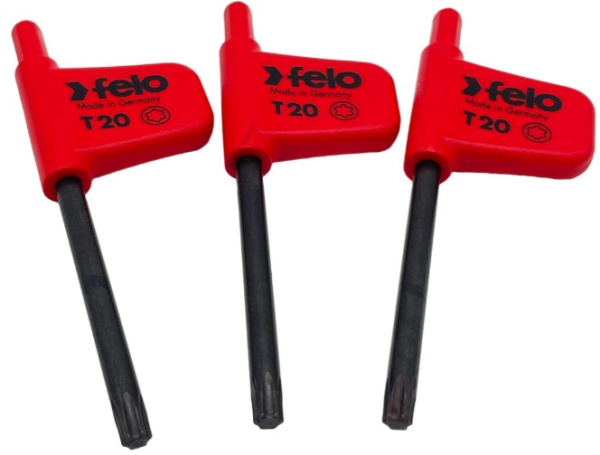 Изображение товара Ключ Torx20 Felo 34812050 флажковый профессиональный набор из 3 шт