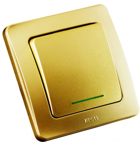 Изображение товара Выключатель одноклавишный HEGEL ВС10-312-07 для дома и офиса