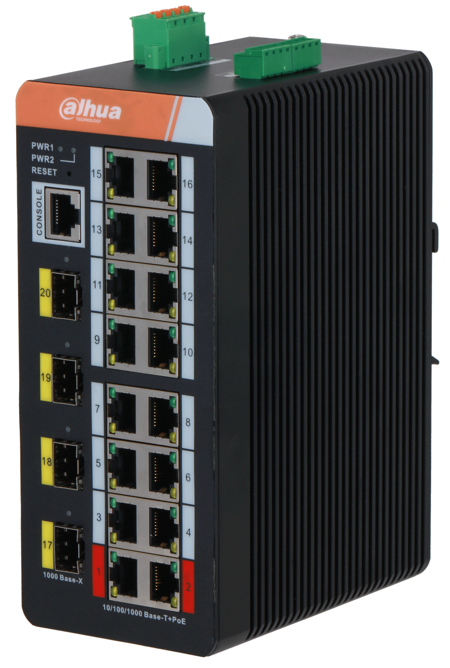 

Коммутатор управляемый Dahua DH-IS4420-16GT-240 16-портовый гигабитный с PoE, промышленное исполнение, DH-IS4420-16GT-240