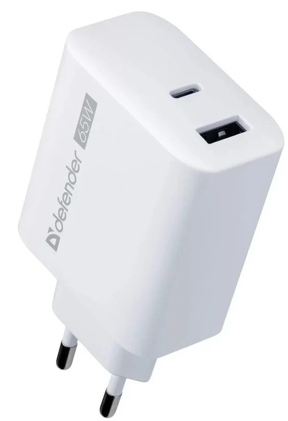 

Зарядное устройство сетевое Defender UPA-165 83582 USB A+C 65W, UPA-165