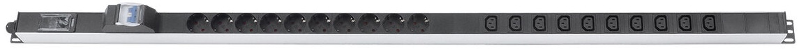 фото Блок розеток 19, 10 розеток  Cabeus PDU-16-10S-10C13-B-T