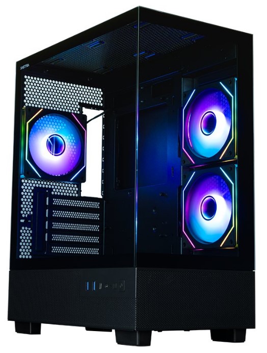 

Корпус mATX Xastra Q400M 3ARGB-C6-UC Black без БП, боковая панель из закалённого стекла, 2*USB 3.0 USB Type-C, Q400M 3ARGB-C6-UC Black