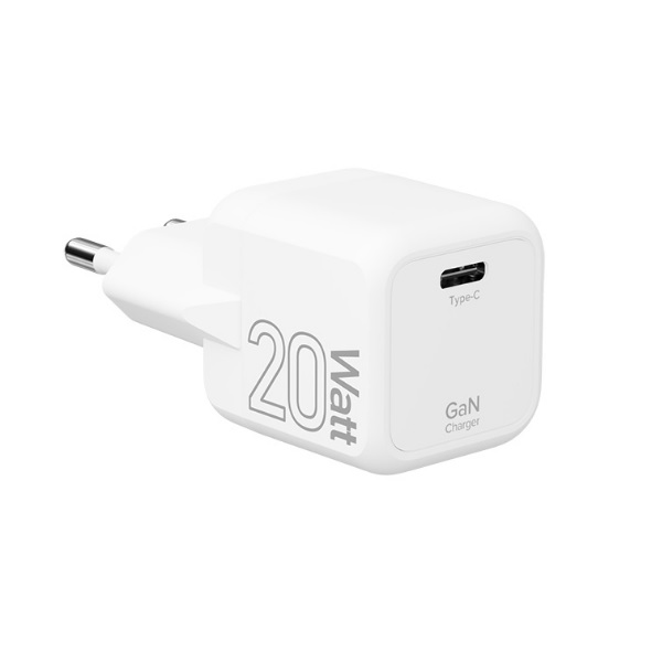 

Зарядное устройство сетевое Lyambda LJC-20-1C GaN, 20 Вт, 1xUSB-C, белый, LJC-20-1C