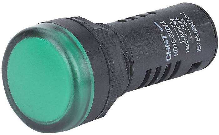 

Индикатор CHINT 593077 ND16-22D/2, зел., AC/DC, 230в (R), 593077