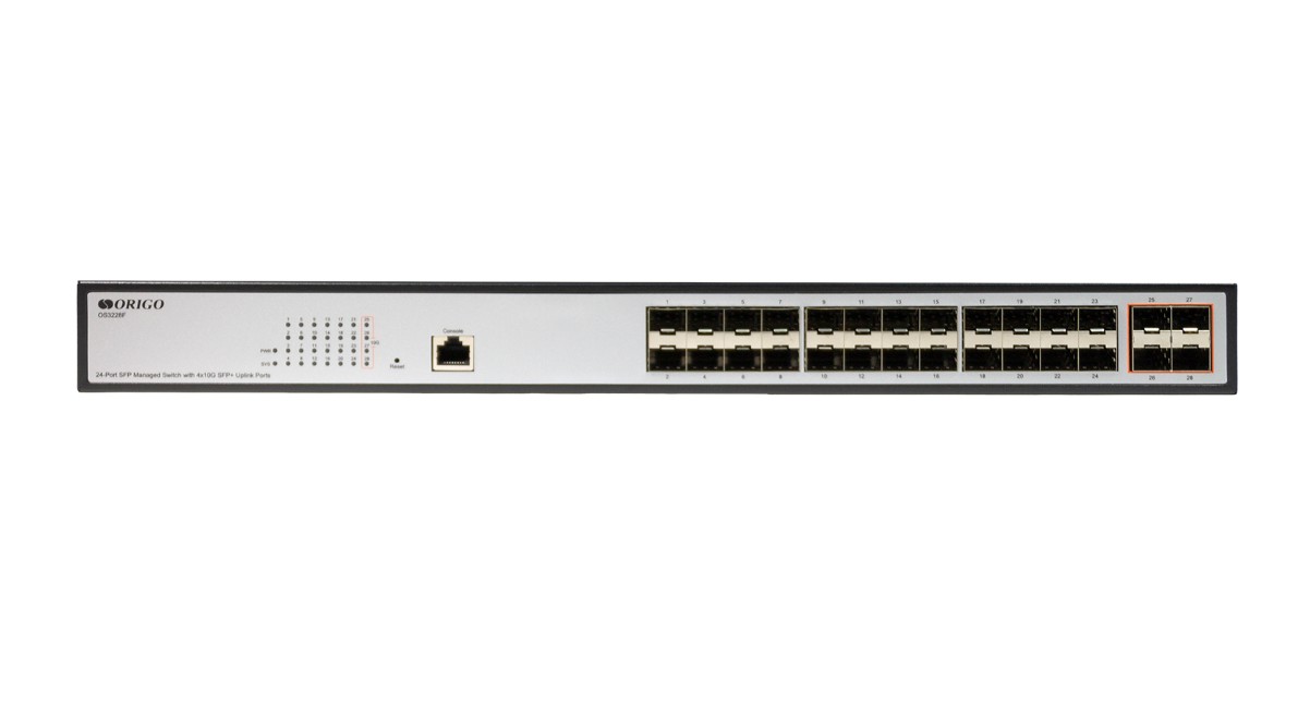 

Коммутатор управляемый ORIGO OS3228F/A1A L3 24x1000Base-X SFP, 4x10GBase-X SFP+, RJ45 Console, 19" w/brackets, OS3228F/A1A