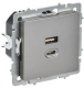 фото Розетка USB  IEK BR-U22-045-K46
