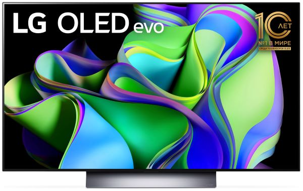 

Телевизор OLED LG OLED48C3RLA.ARUB 48", темно-серый/серебристый 4K Ultra HD 120Hz DVB-T DVB-T2 DVB-C, OLED48C3RLA.ARUB