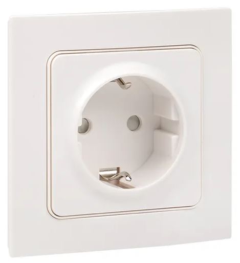 

Розетка с заземлением в сборе EKF EXR16-028-10 Стокгольм 16А автоматические клеммы белая с защ. штор., EXR16-028-10