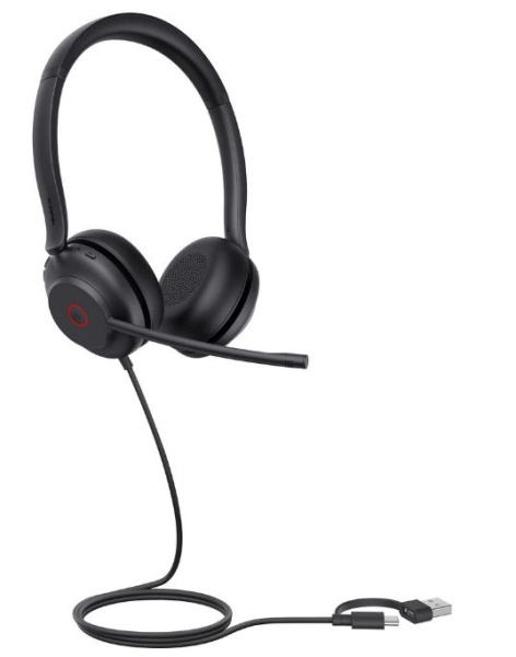 Изображение товара Профессиональная проводная USB-гарнитура Yealink UH35 Dual UC USB-C/A