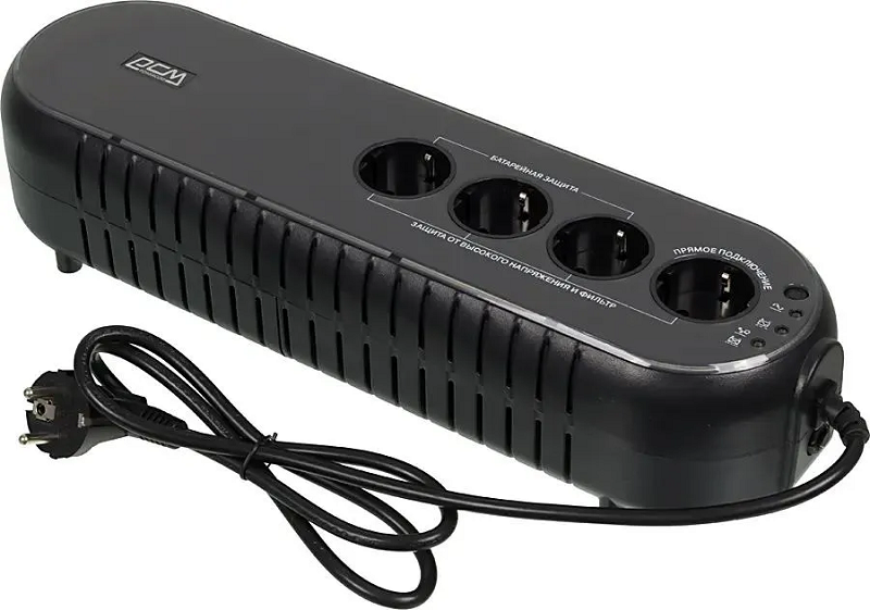 

Источник бесперебойного питания Powercom WOW-850U 78234 Offline, 850VA/425W, USB, 4*EURO, WOW-850U
