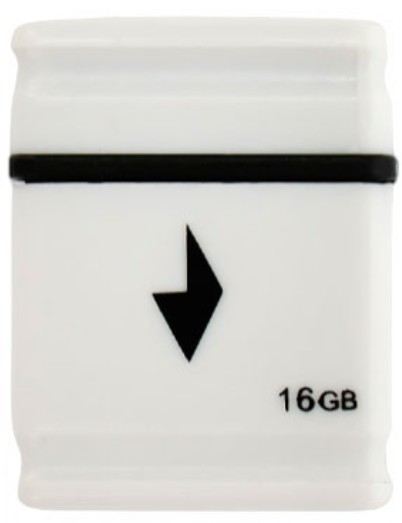 

Накопитель USB 2.0 16GB Gembird GFL-2.0-16mini белый, 15/30MB/s, GFL-2.0-16mini