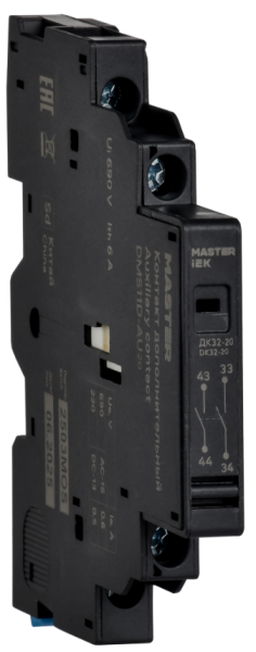 Контакт дополнительный IEK DMS11D-AU20