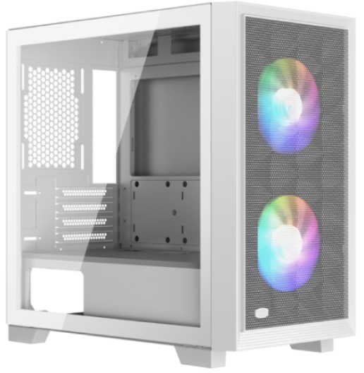 

Корпус mATX PCCooler C3D310 WH ARGB без БП, боковая панель из закалённого стекла, 2*USB 3.0, C3D310 WH ARGB