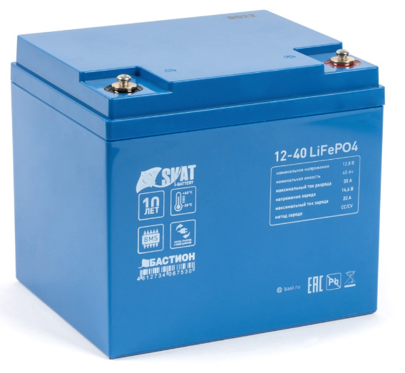 

Аккумулятор Бастион Skat i-Battery 12-40 LiFePo4, Skat i-Battery 12-40 LiFePo4