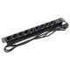 фото Блок розеток 19", 9 розеток EKF TRP-HPD-PL-10A-9SH-2MC14 в Воронеже