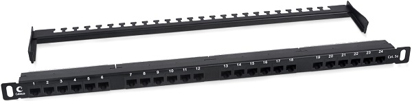

Патч-панель Cabeus PLHD-24-Cat.5e-Dual-180-0,5U 19" 0,5U, 24 порта RJ-45, категория 5e, Dual IDC,180 градусов, с задним кабельным организатором, PLHD-24-Cat.5e-Dual-180-0,5U