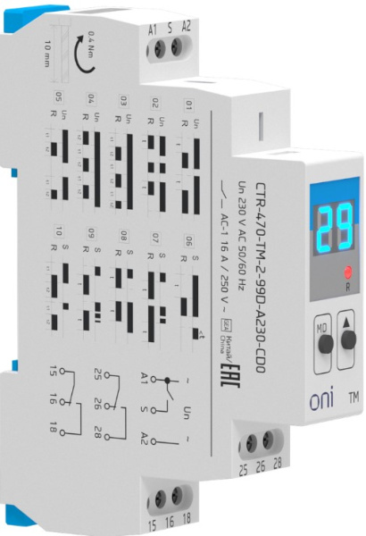 Изображение товара Реле времени ONI CTR-470-TM-2-99D-A230-CD0