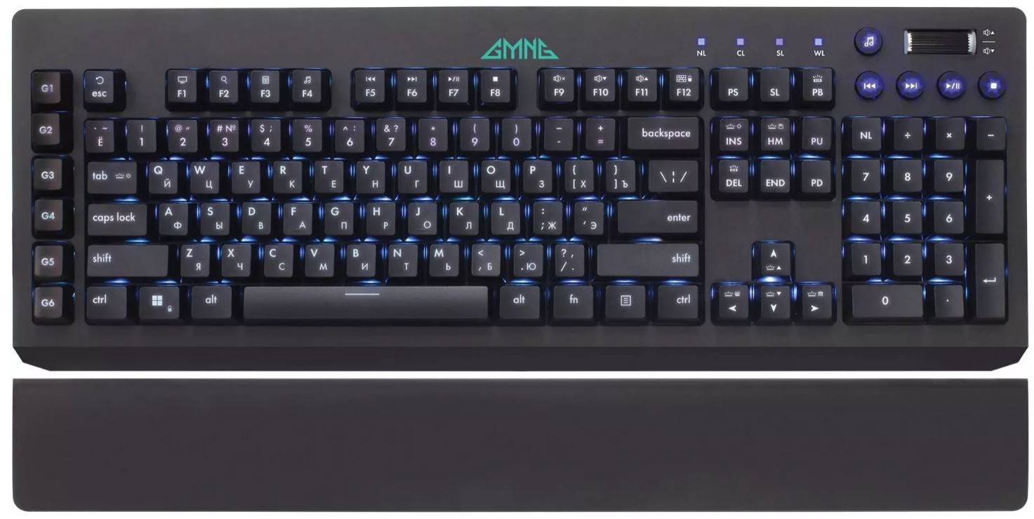 

Клавиатура GMNG GG-KB770XP 1901099 механическая черный USB Multimedia for gamer LED (подставка для запястий), GG-KB770XP