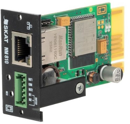 Изображение товара SNMP-модуль SKAT NM810 для мониторинга и контроля ИБП RACK 1-3 кВА