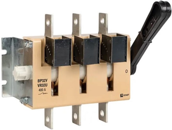 

Выключатель-разъединитель EKF uvr32-37a31220 ВР32У-37А31220 400А 1 направ. с д/г камерами несъемная левая/правая рукоятка MAXima, uvr32-37a31220