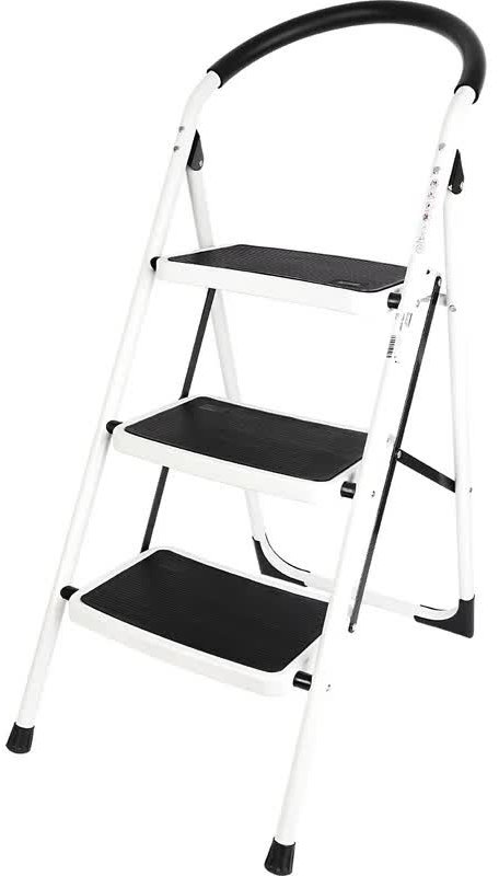 

Стремянка стальная Deli DL509013 трехступенчатая макс.высота 670мм, до 150кг, ступени 360x270мм, DL509013