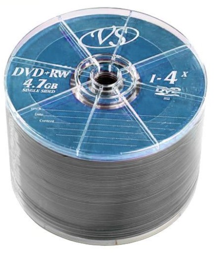 Диск DVD+RW VS VSDVDPRWB5001 4,7 GB 4x Bulk/50 (/003) (620601)