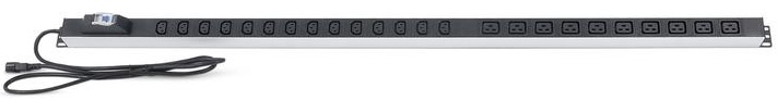 

Блок розеток 19", 10 розеток Cabeus PDU-16-14C13-10C19-B-C14 для шкафов, вертикальный, 10 розеток IEC 320 C19, 14 розеток IEC 320 C13, 10А, автомат за, PDU-16-14C13-10C19-B-C14