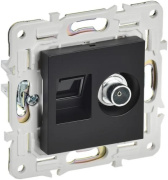 фото Розетка комбинированная  IEK SK-AK20-1-K02