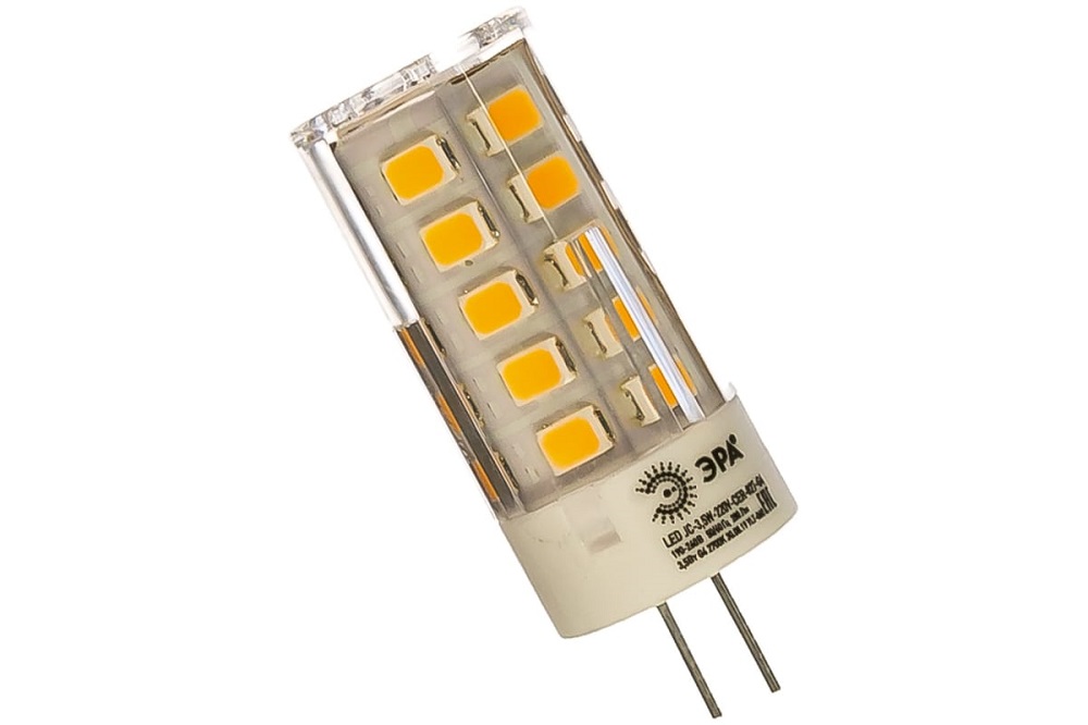 

Лампа светодиодная ЭРА Б0027855 LED JC-3,5W-220V-CER-827-G4 (диод, капсула, 3,5Вт, тепл, G4), Б0027855