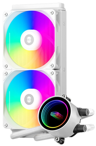 Изображение товара Система охлаждения PCCooler DA240 ARGB WH эффективное охлаждение с подсветкой для ПК